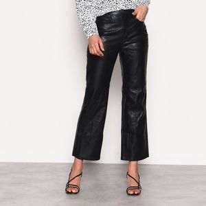 Vegan Leather snake embossed trouser